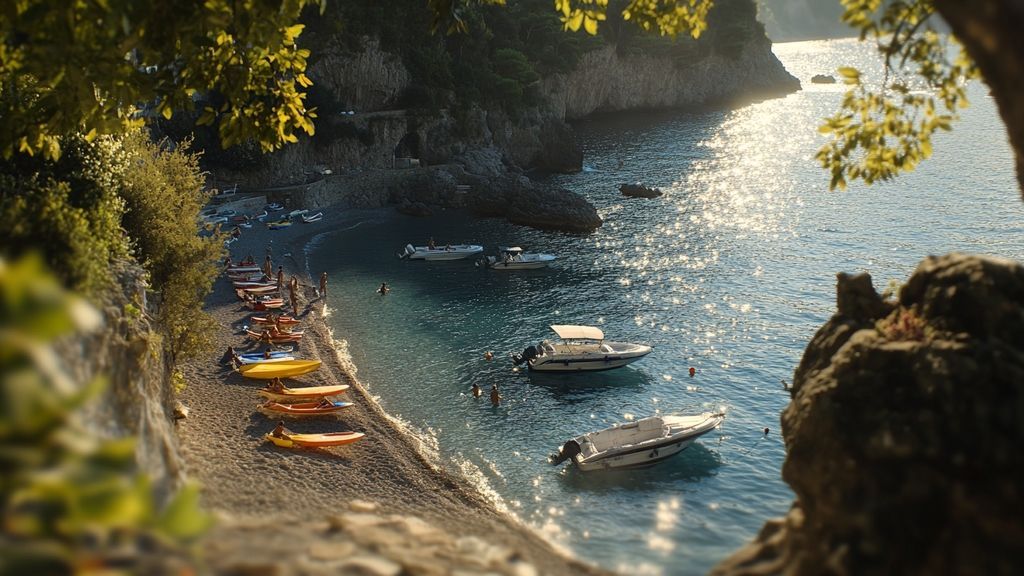 Les plages sur la côte amalfitaine